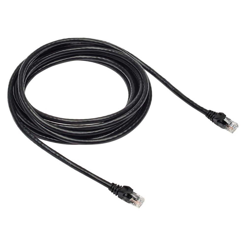 Amazon Basics Cat 6 Ethernet Cable 15 Ft Black RJ45 10Gbps Snagless Network